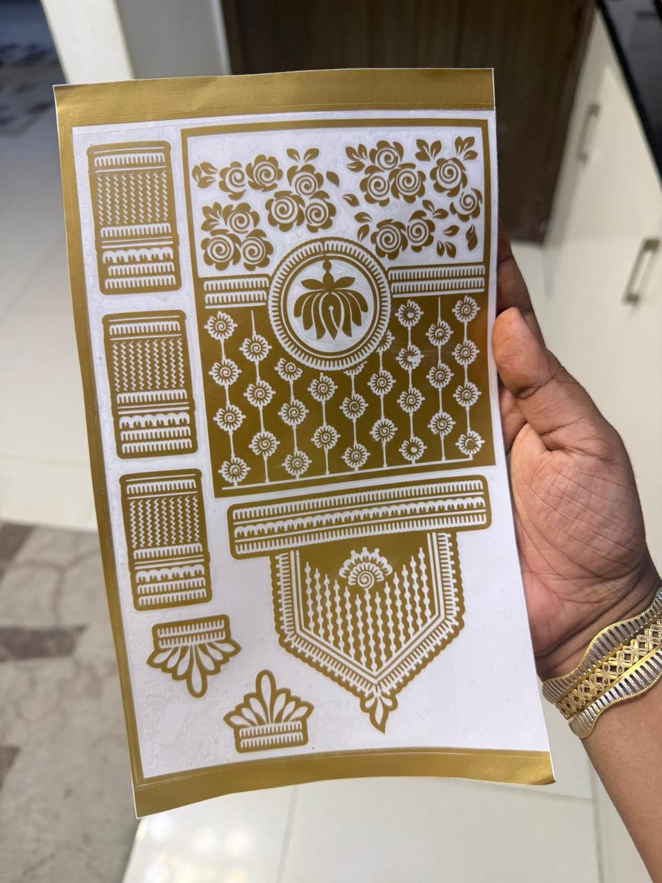 Bridal golden stickers (2 )