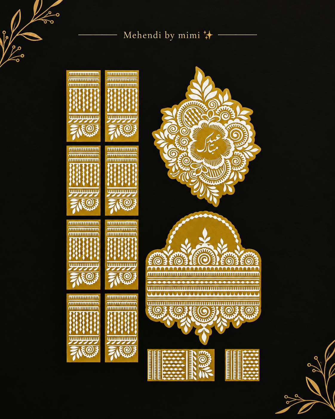Bridal golden stickers  (1 )